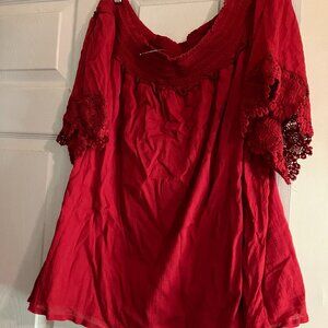 LANE BRYANT RED TOP 18/20 LIKE NEW